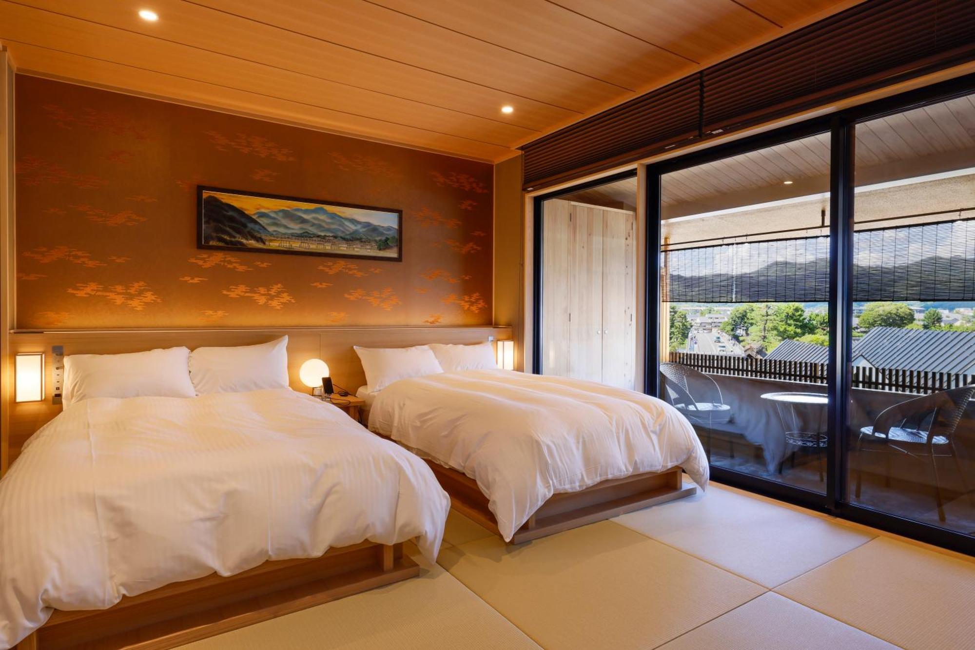 Kyoto Arashiyama Onsen Ryokan Togetsutei Buitenkant foto