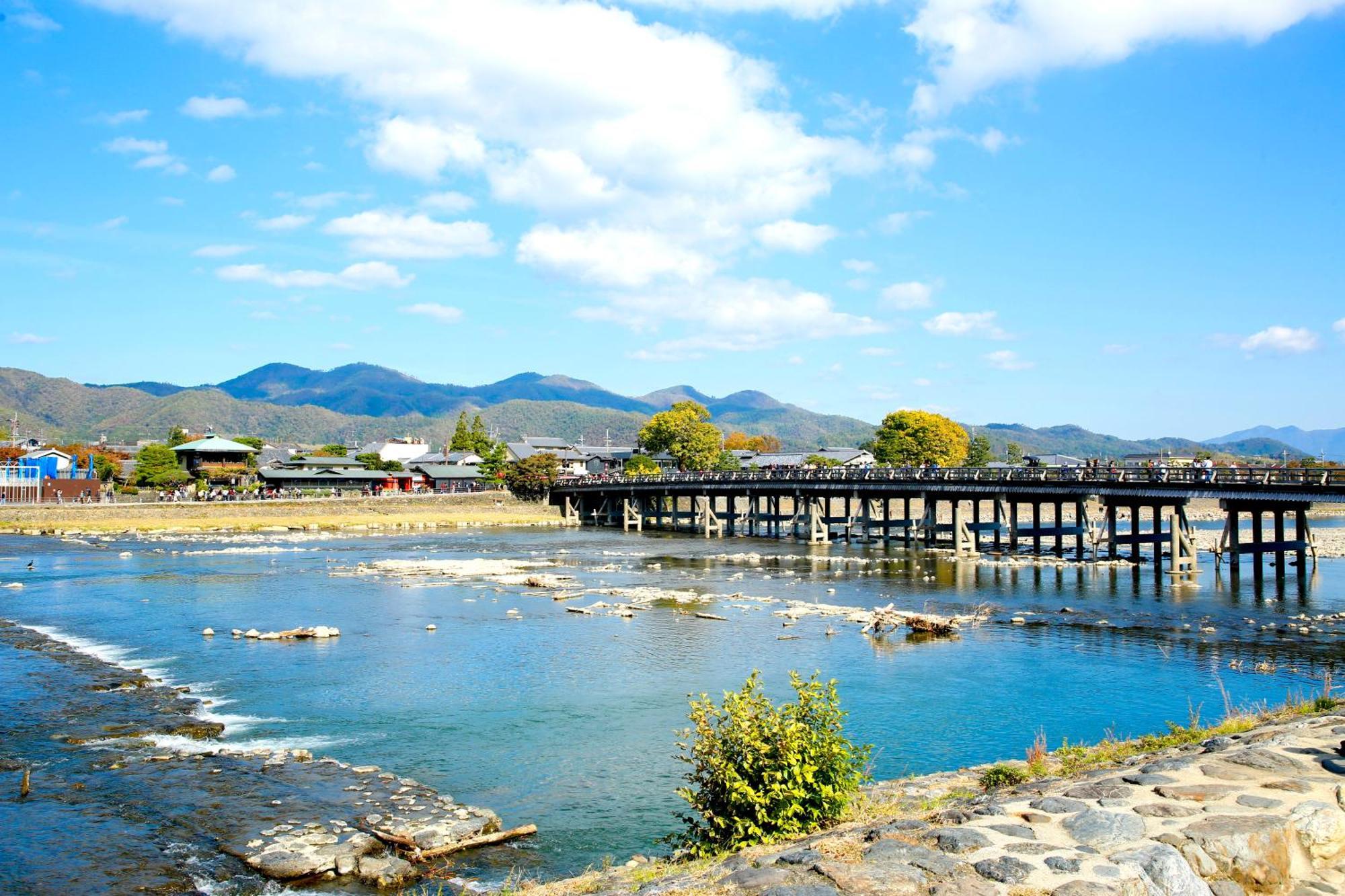 Kyoto Arashiyama Onsen Ryokan Togetsutei Buitenkant foto